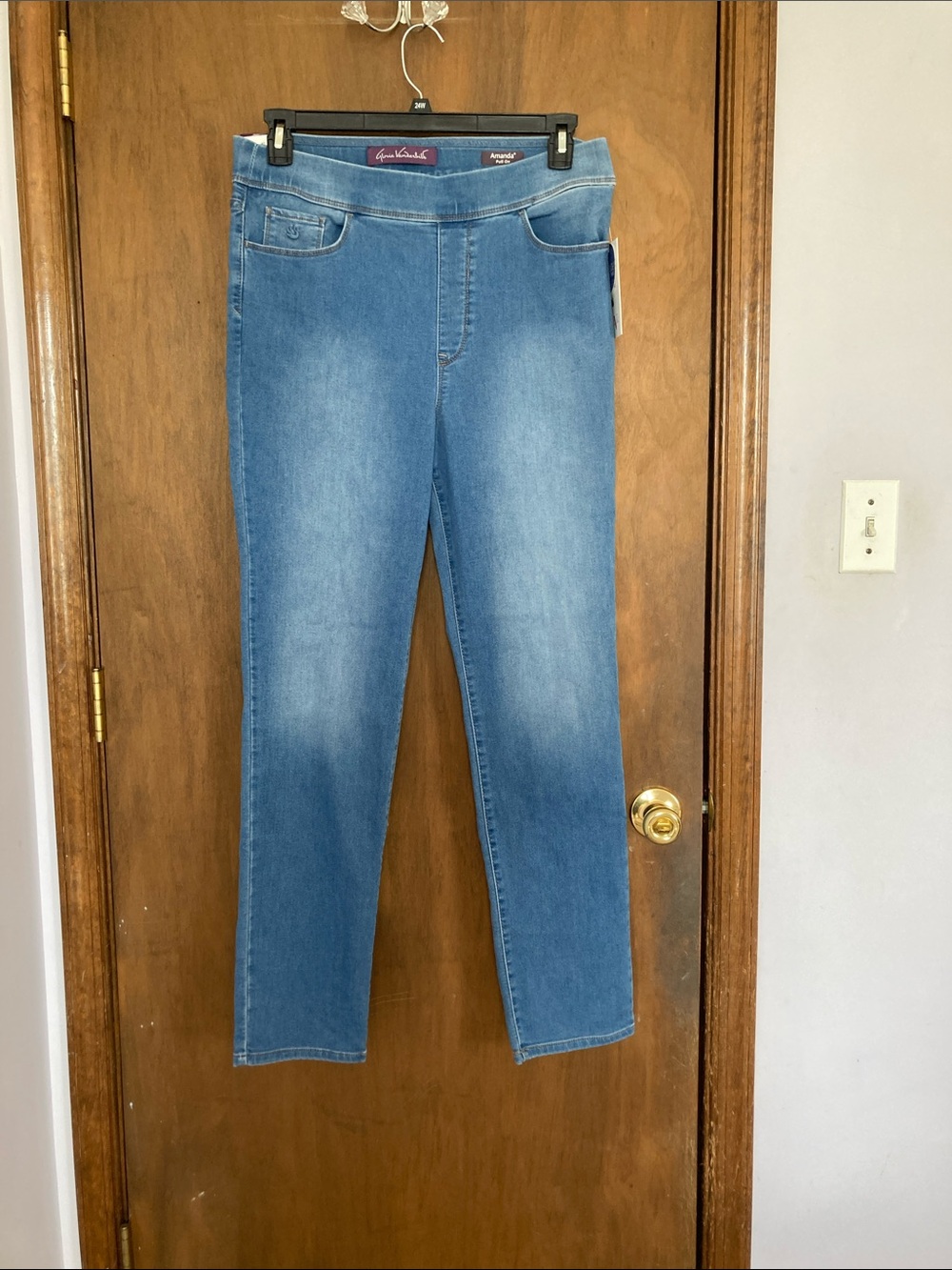 Gloria Vanderbilt Amanda pull on pant classic rise invincible stretch XL - Picture 15 of 16
